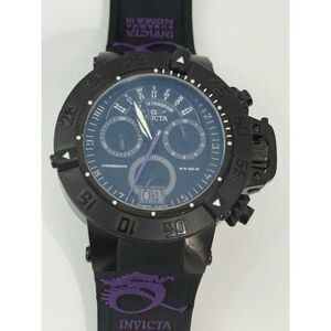 Invicta Men's Subaqua Noma III Swiss Chronograph Silicone Black Dial Watch 10190